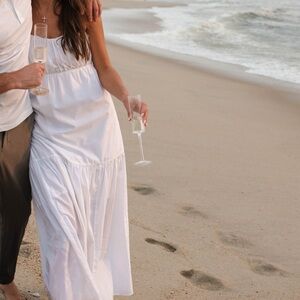 Abercrombie white maxi